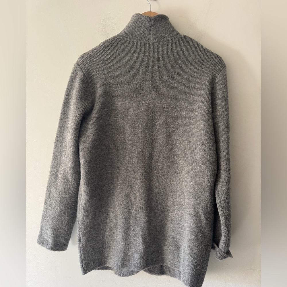 J.Crew Cocoon Sweater Blazer BA551 in Graphite Gray, Merino Wool Alpaca Blend - Picture 6 of 12